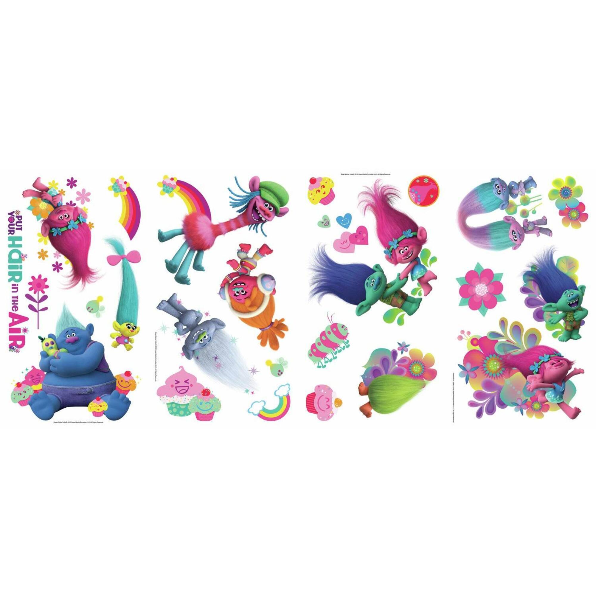 RoomMates Trolls Peel & Stick Wall Decals